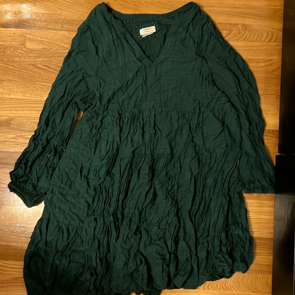 Anthropologie Maeve Amber Tiered Tunic Dress Size 2X